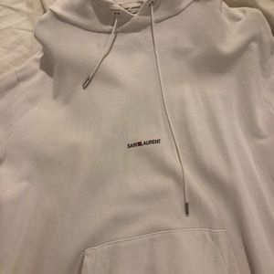 Saint Laurent White Hoodie
